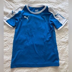 3 for$5✨Puma Youth White Stripes Active Tee, Size M (Age 9-10)